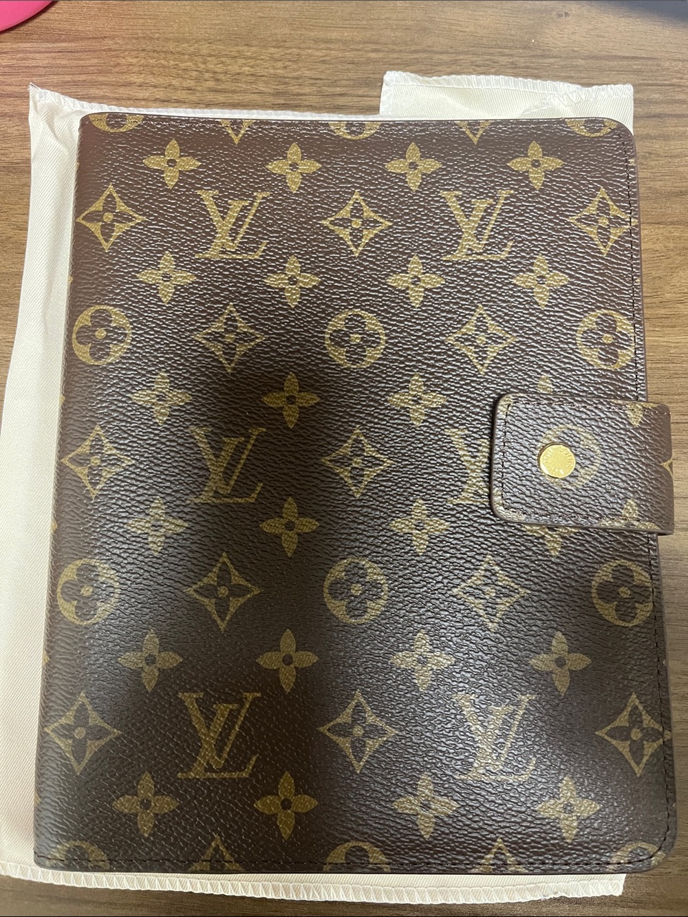 New 2026-29 large address notebook planner 6 ring LV style flower